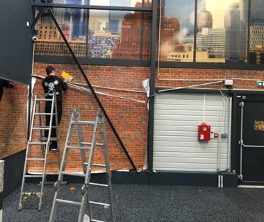 Mur après la pose chez Actilife Toile adhésive