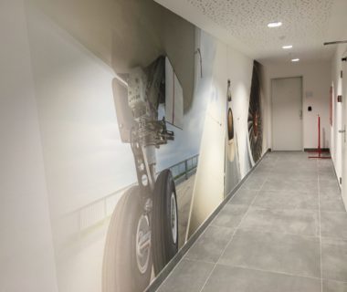 Toile adhésive recyclée roue d'avion