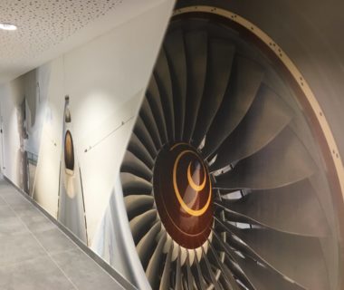 Toile adhésive recyclée pâle d'avion