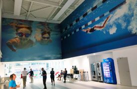Pose de Nautilia personne qui nage Toile adhésive