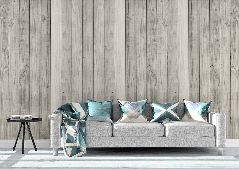 Toile adhésive repositionnable éco-conçue et recyclable : Matière Bois clair