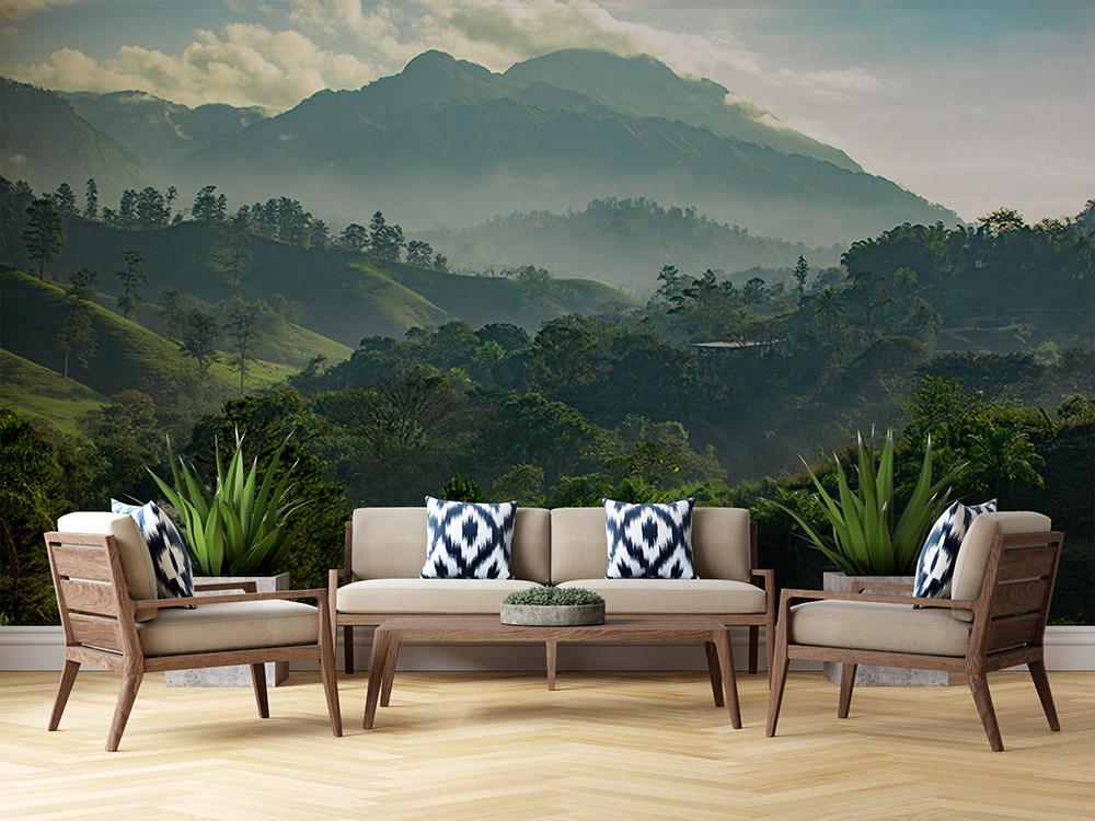 Toile adhésive repositionnable éco-conçue et recyclable : Jungle & Tropic Forest