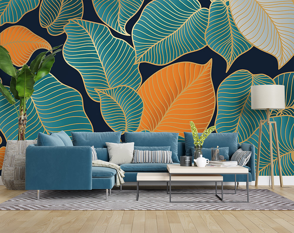 Toile adhésive repositionnable éco-conçue et recyclable : Jungle & Tropic Vine