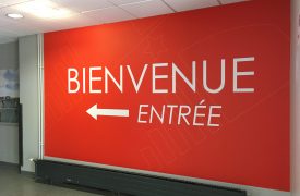 Visuel signalétique pour Jet Aviation Toile adhésive