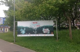 Support tendu publicitaire Toile adhésive